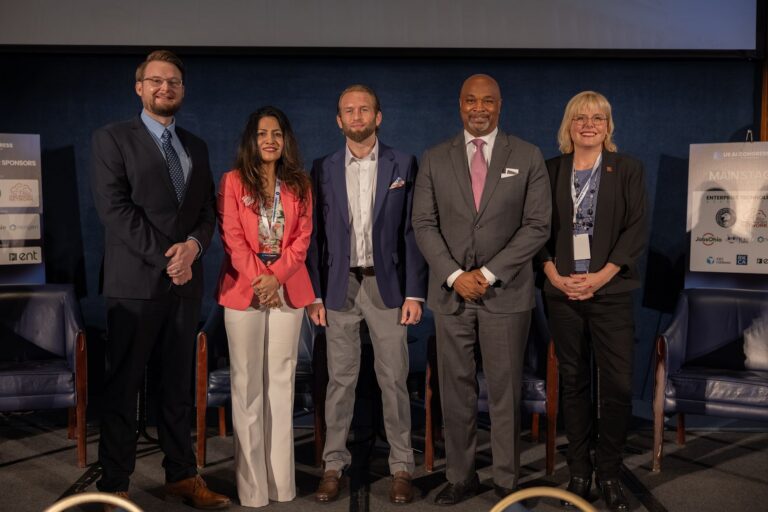 Dr. Kollin Napier of MAIN with fellow panelists at US AI Congress in Washington, D.C.