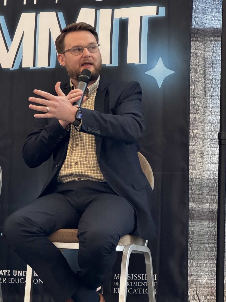 Dr. Kollin Napier, Director of the Mississippi Artificial Intelligence Network, at the AI Summer Summit