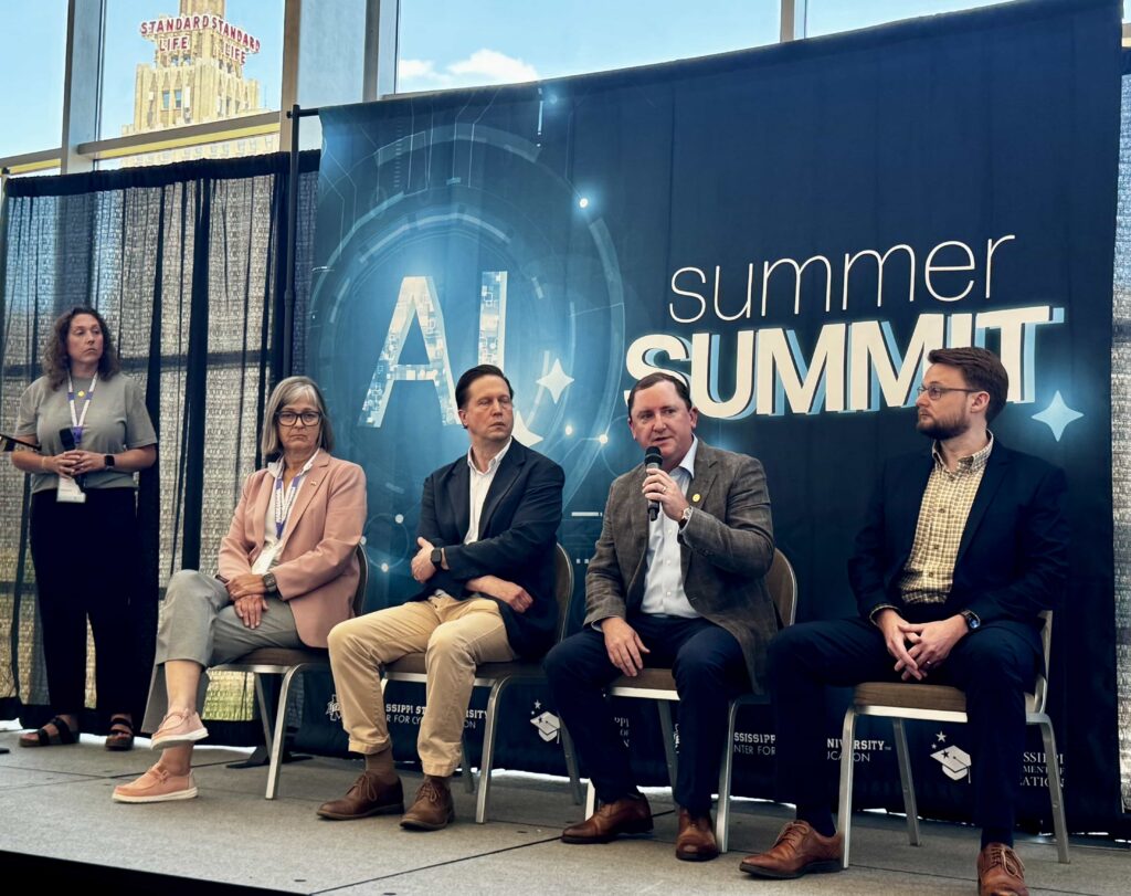 Educators and leaders at the AI Summer Summit hosted by the Mississippi Department of Education and Center for Cyber Education