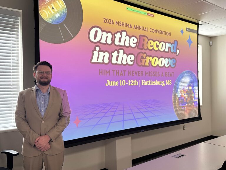 Dr. Kollin Napier of MAIN presents on AI in healthcare at the MSHIMA Annual Meeting in Hattiesburg