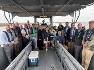 GCBC Masters Leadership Class participants gather during a June 2026 regional field study on the Mississippi Gulf Coast.