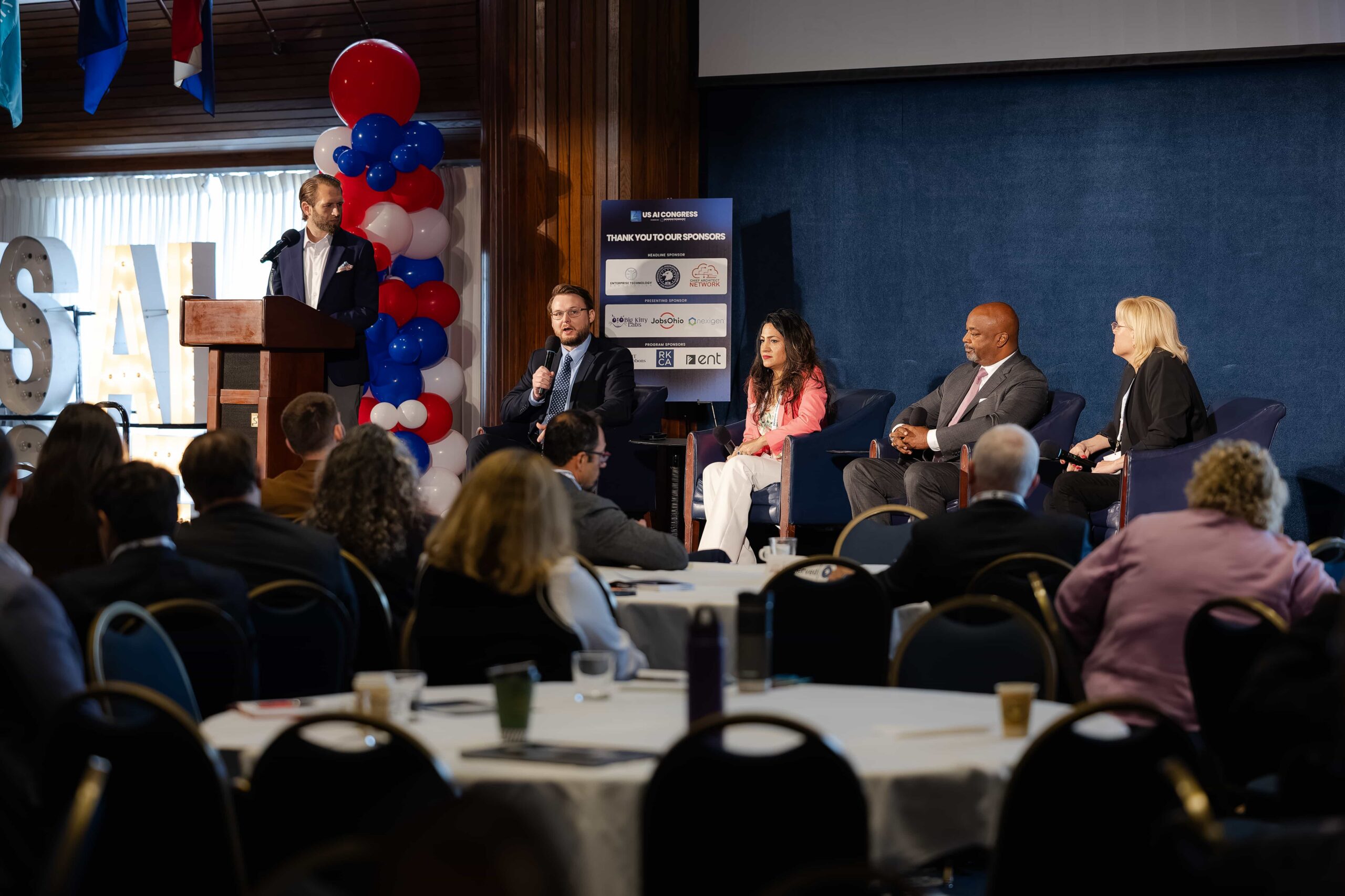 Dr. Kollin Napier on the featured fireside panel at the US AI Congress