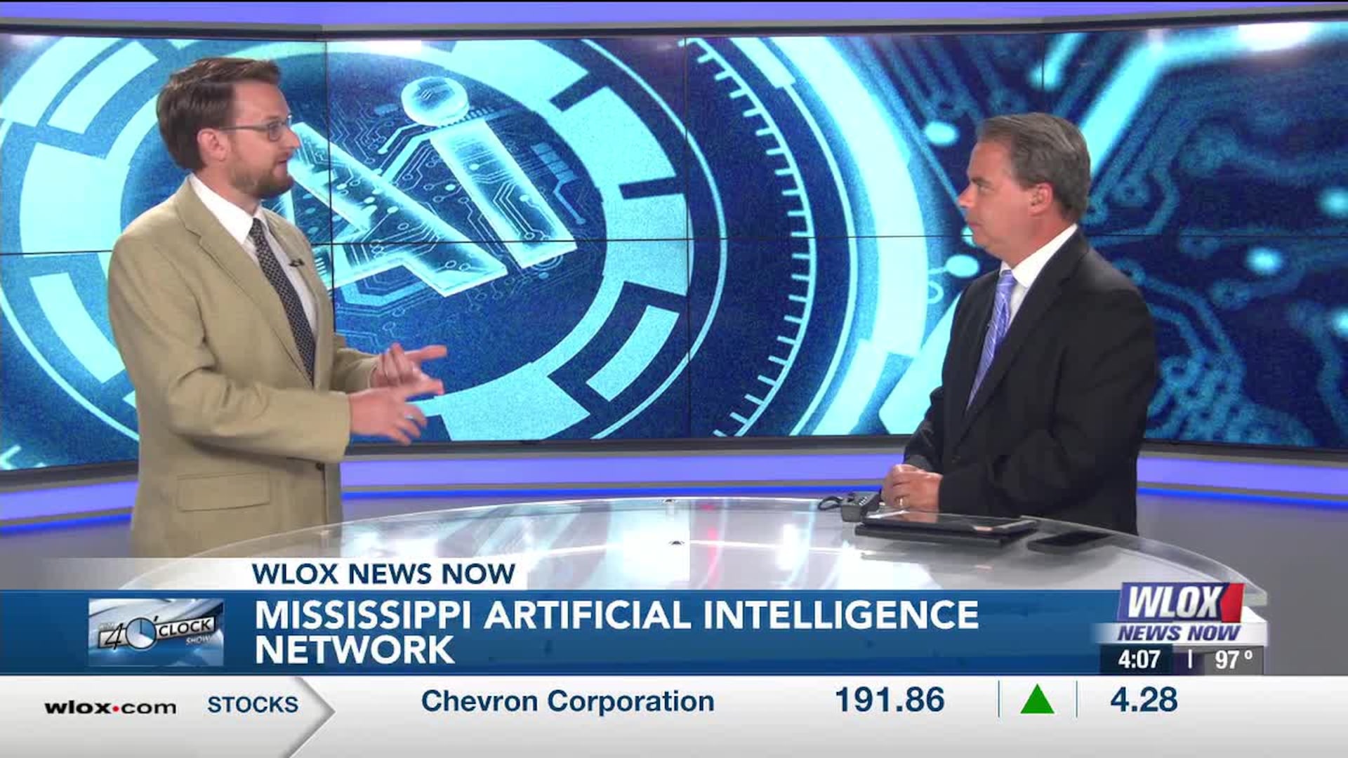 Dr. Kollin Napier discusses Mississippi AI training and workforce readiness on WLOX’s The 4 O’Clock Show