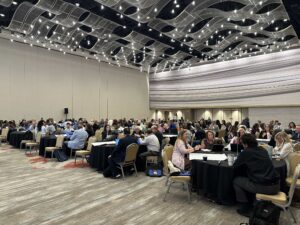 Higher education leaders collaborate during Dr. Kollin Napier's SACSCOC Summer Institute AI session in Atlanta