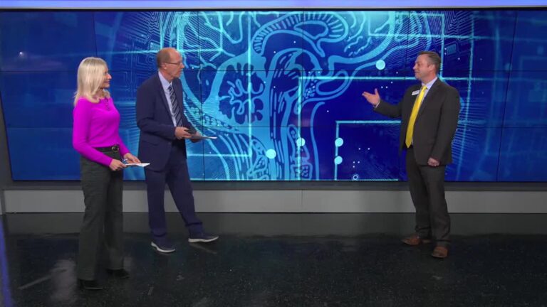 WLOX studio interview about artificial intelligence programs at Mississippi colleges