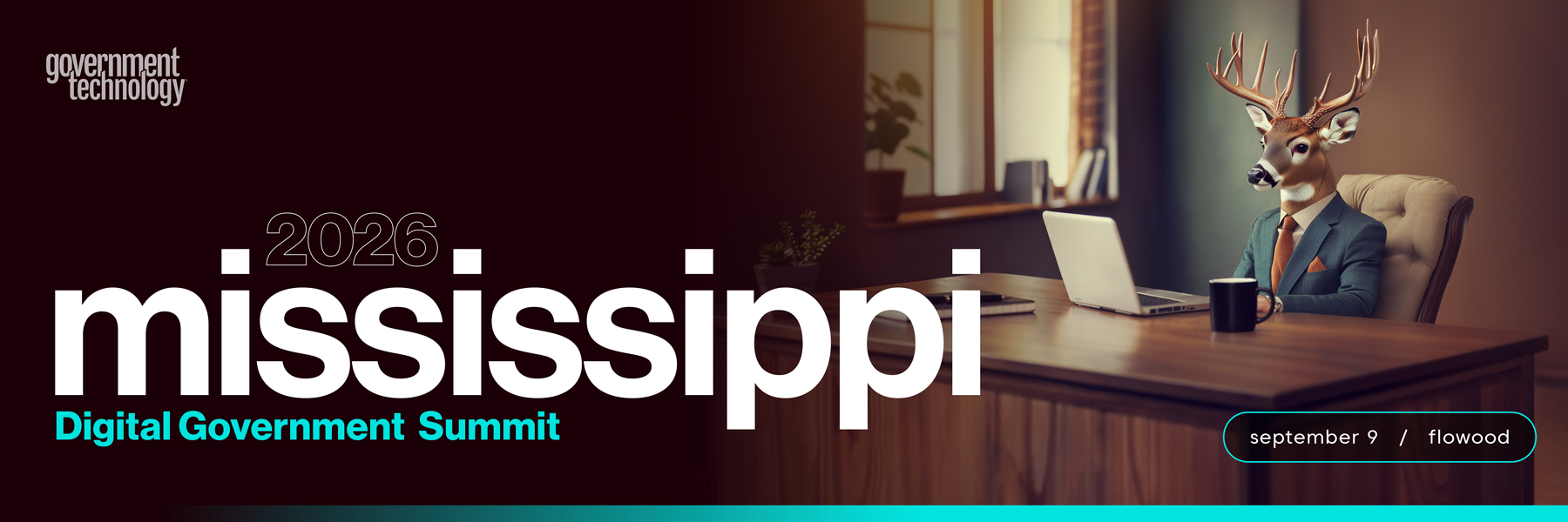 2026 Mississippi Digital Government Summit event graphic for September 9 in Flowood.